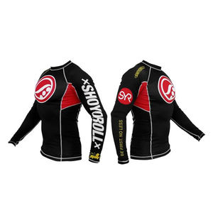 Rashguard BJJ Premium OEM, Nouveau T-shirt d'entraînement MMA et de boxe, Édition noire multicolore - Product Image 5