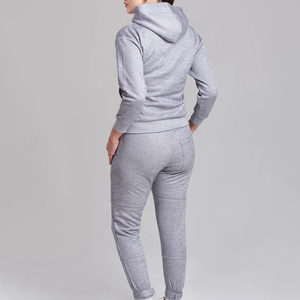 Conjunto Deportivo de 2 Piezas para Mujer, Estilo Urbano, con Capucha, de Algodón Transpirable de Secado Rápido, Personalizable, en Venta, Servicio OEM - Product Image 3