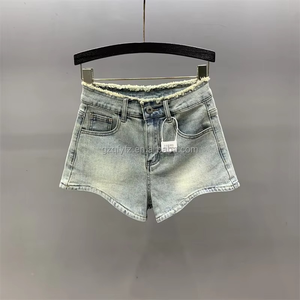 Shorts de Mezclilla Elásticos para Mujer, Estilo Nuevo, Tallas Grandes, para Chicas Gorditas, 2025 - Product Image 4