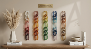 ME Customized Modern Resin <b>Chain</b> Link Hanging <b>Rope</b> Ornamental Sculpture for Home Decor Wedding Festival Ready - Product Image 2