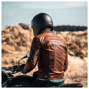 Chaqueta de Cuero Estilo Motero, Alta Calidad, Precio de Fábrica al por Mayor, Talla Grande, Chaqueta de Cuero para Motocicleta de Invierno - Product Image 4
