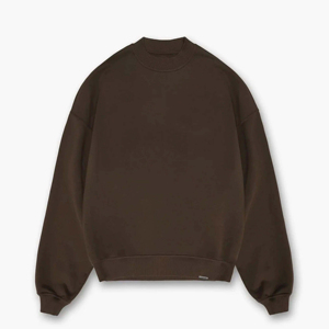 เสื้อสเวตเชิ้ตคอกลมทรงปกติ ยูนิเซ็กซ์ ผ้าถัก 100% คอตตอน ระบายอากาศได้ดี สีพื้น สวมใส่สบาย เหมาะสำหรับฤดูหนาว ปรับแต่งได้ - Product Image 1