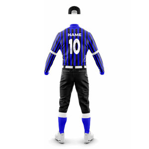 เสื้อเจอร์ซีย์ติดกระดุมแขนยาวพร้อมกางเกงดีไซน์กระเป๋าหลายช่อง ชุดเบสบอลซอฟต์บอลสำหรับทุกฤดูกาล ชุดกีฬาสำหรับฝึกซ้อมและแข่งขัน ปี 2026 - Product Image 3
