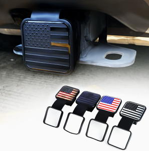 Tapa universal para enganche de remolque con diseño de bandera cuadrada para camión - Product Image 2