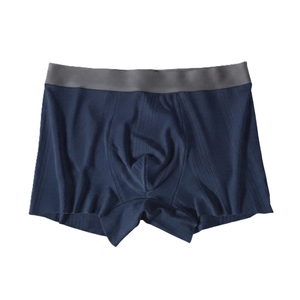 Men's Ribbed <b>Boxer</b> Briefs Breathable Mid Rise Knitted Underwear <b>Custom</b> Logo Solid Color Daily Wear <b>Custom</b> Logo - Product Image 2