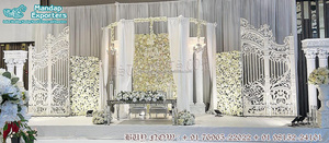 Scène de mariage sur le thème blanc, thème de l'alphabet, scène de réception de mariage asiatique pour Prince princesse, scène de mariage chrétien tendance - Product Image 3