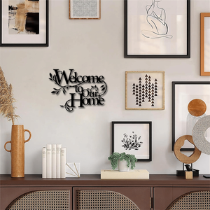 Decorazione Murale in Ferro Stile Rustico Vintage Fatta a Mano - La Vita Inizia, l'Amore Non Finisce Mai - Arredo Casa Impermeabile e Durevole - Product Image 5