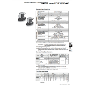Válvula solenoide SMC Pneumatics, válvulas de control de VDW41-5GE-6-P10-A-NK-XF, producto - Product Image 1