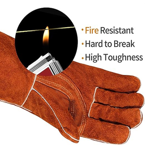 Best Hot Selling Latest Fashion High Quality Leather Welder Working <b>Gloves</b> Best Edition Most Demanded Article Welding <b>Gloves</b> - Product Image 5