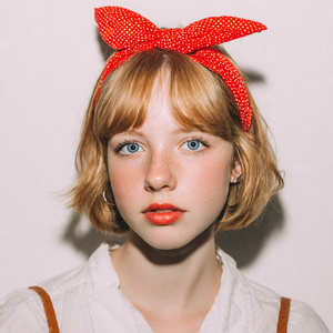 ผ้าพันคอโพลีเอสเตอร์พิมพ์ลายตามสั่ง ผ้าพันคอแบบผูกโบว์รูปใบโคลเวอร์ ผ้าพันคอคลุมศีรษะ ผ้าพันคอพันคอ พันผม - Product Image 1