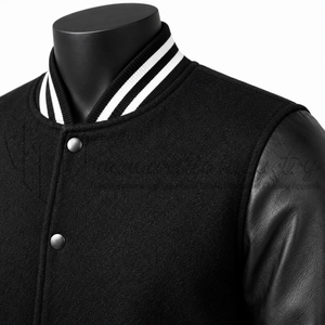 Chaqueta Varsity Personalizada con Cuerpo de Lana y Mangas de Cuero, Chaqueta Letterman, Fabricante de Marca Privada OEM - Product Image 6