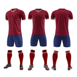 ชุดยูนิฟอร์มฟุตบอลแบบออกแบบโลโก้ได้ตามต้องการชุดยูนิฟอร์มชุดเสื้อฟุตบอลและกางเกงขาสั้นทำจากโพลีเอสเตอร์ - Product Image 4