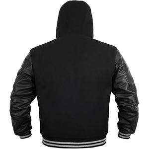 Chaqueta Universitaria Personalizada OEM Unisex, Chaqueta Bomber Transpirable y Resistente al Viento, Chaquetas Letterman Personalizadas - Product Image 4