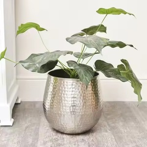 <b>Large</b> Metal Planter Big Size Indoor Outdoor Plant Pot Decorative Flower Pot for Garden Balcony Home Decor - Product Image 4