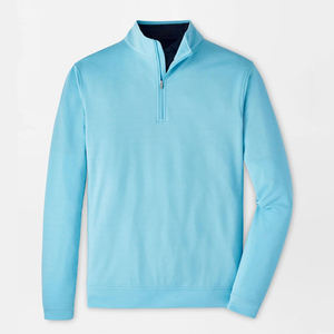 Sudadera Deportiva Ligera con Cierre de Cremallera de un Cuarto, Personalizada con Logotipo, para Hombre, Ajustada, de Manga Larga, para Golf - Product Image 1