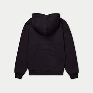 Men's Black Oversized <b>Hooded</b> <b>Fleece</b> Sweatshirt Regular Sleeve Solid Color Casual Pocket Hoodie Autumn Wear - Product Image 4