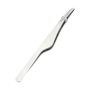 Pince à épiler à pointe fine pour sourcils, en acier inoxydable, durable, style moderne, argent, or, or rose, noir, pour l'entretien du visage - Product Image 5