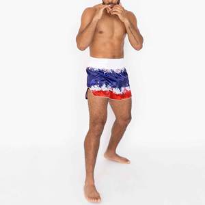 Pantalones Cortos de Boxeo y MMA de Cintura Media, Cómodos, de Satén 100% Poliéster, de Alta Calidad, para Adultos, con Logotipo y Color Personalizados, 220g, Más Vendidos - Product Image 5