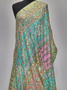 Charming Handmade Customizable Fabric European American Stylish Lightweight Breathable Party Wear Scarf for Women - Product Image 4