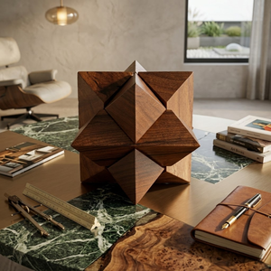 Casse-tête en bois fait main |   Jeu de puzzle en cubes imbriqués en bois de rose indien |   Cadeau de jeu éducatif pour l'entraînement cérébral - Product Image 3