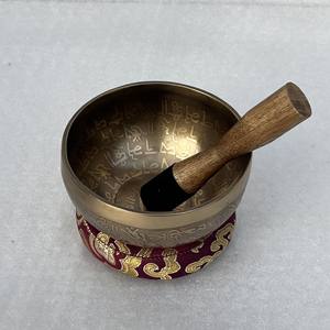 Cuenco tibetano de bronce original hecho a mano de alta calidad, personalizado, de aleación metálica, para meditación, sonido y terapia, martillado a mano. - Product Image 2