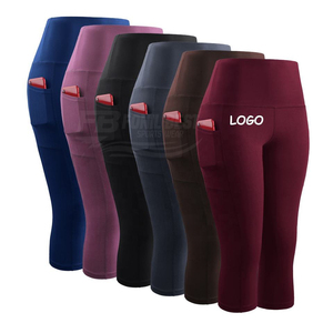 Capri <b>Leggings</b> for <b>Women</b> High Waisted Polyester Capri <b>Leggings</b> <b>Women</b> <b>3</b>/<b>4</b> Capri <b>Leggings</b> Yoga Pants With Phone Pocket - Product Image 3