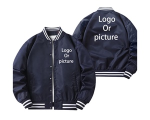 Custom University Versity Bomber Versity Jacket Canvas Waterproof Hooded Men College Jacket Bomber <b>Coat</b> With Logo Printing Front - Product Image 4