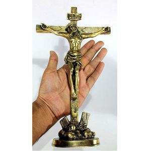 Crucifijo de Metal con Bendición del Obispo, Ecológico, Personalizable, Impresión Offset a Color, Crucifijo Cristiano Católico - Product Image 4