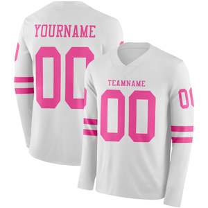 Maillot de football à manches longues pour hommes, logos personnalisés (manches droite/gauche, devant), noms des joueurs, impression par transfert thermique - Product Image 1