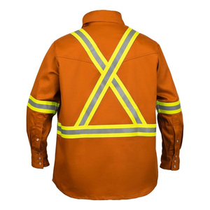 Nouveaux arrivages : vêtements de travail réfléchissants, chemises de travail haute visibilité pour hommes, manches longues, en vente - Product Image 2