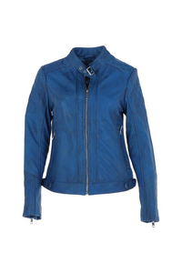 แจ็คเก็ตหนังมอเตอร์ไซค์ผู้หญิงแฟชั่นขายส่ง ผ้าโพลีเอสเตอร์ถัก ย้อมสีเรียบ ระบายอากาศดี ขายดี มีสไตล์ สำหรับฤดูหนาว รับผลิตแบบ OEM - Product Image 3