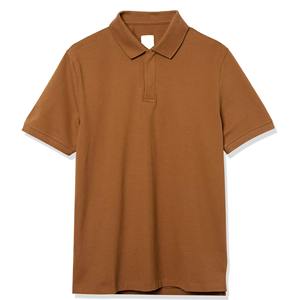 Men's Solid Color Short Sleeve Polo <b>Shirt</b> Regular Fit Casual Knitted Fabric <b>Collar</b> Style - Product Image 3