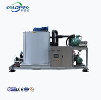 Machine à glace en flocons COLDPRO 10 tonnes, refroidie par eau, pour usine à glace
