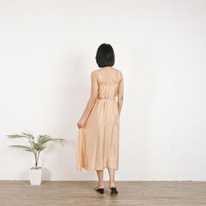 Vestido Largo de Satén para Mujer, Elegante, Sin Mangas, Estilo Seda, para Fiesta o Noche, con Abertura Lateral - Product Image 6