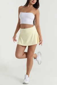 EVERGLOW EG-0403 Pantalones Cortos de Mujer, Diseño 2023, Cintura Alta, Colores Sólidos, Ecológicos, 100% Lino, Ropa Deportiva Sostenible, Sexy - Product Image 4