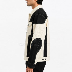 Urban Style Jeans Winter <b>Jacket</b> for <b>Men</b> Front Logo 100% Cotton <b>Lightweight</b> Quick Dry Eco-Friendly Trendy Look Daily Winter Wear - Product Image 6