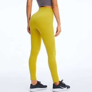 Nuevas llegadas, ropa deportiva para mujer, mallas personalizadas para mujer, pantalones de Yoga personalizados de cintura alta a la moda con elevación OEM sólidos con bolsillo - Product Image 4