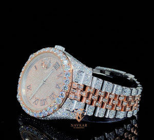 Moissanite Diamond Watch Iced Out Watches Luxury Fully <b>Automatic</b> VVV Moissanite Diamond Iced Out Moissanite Watch for Mens - Product Image 1