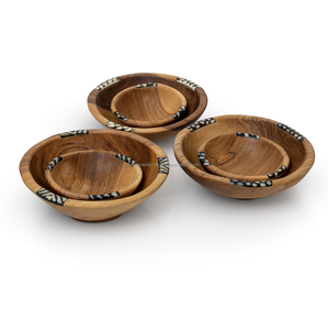 ชามไม้อะคาเซียธรรมชาติสำหรับสลัดชามใส่ผลไม้ชามไม้สักสำหรับใช้ในบ้านหัตถกรรม tayyab - Product Image 5