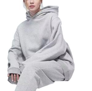Sudadera con capucha de mujer Sudadera con capucha de gran tamaño Sólido Fuera del hombro Manga larga Sudadera con capucha de gran tamaño Ropa de calle informal - Product Image 1