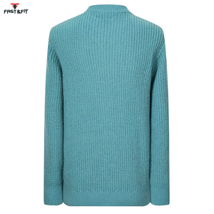 Pull en cachemire et laine tricoté à manches longues, couleur unie, avec logo personnalisé sur le devant, pour homme, hiver, séchage rapide, anti-plis - Product Image 2