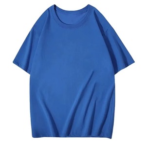 T-shirt pour homme personnalisé en coton 100% de 200 grammes, de haute qualité, poids lourd, coupe classique, séchage rapide, respirant, col rond - Product Image 6