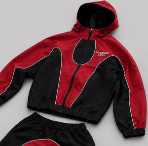 Ensemble de survêtement sportif d'hiver pour homme, veste coupe-vent à capuche, pantalon de jogging, matière polyester/nylon, séchage rapide, léger, 2 en 1 - Product Image 2