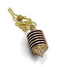 Péndulo Espiral Cónico de Ágata Guru Golde para Sanación con Reiki, Ecológico, de Gujarat - Product Image 5