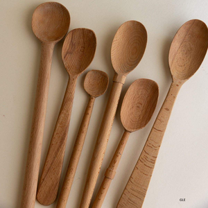 Juego de utensilios de cocina de madera de acacia natural, cucharas, espátulas, cucharones, utensilios de cocina antiadherentes, hechos a mano, duraderos, ecológicos, de madera - Product Image 5