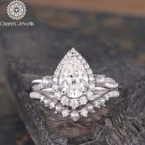 Charm Jewells IGI Certified 3 GM <b>Silver</b> Gold Plated Cushion Cut Moissanite <b>Eternity</b> Band <b>Ring</b> Prong Setting Women's Classic <b>Ring</b> - Product Image 4