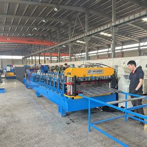 BSY 금속 데크 글레이즈드 타일 금속 제작 롤링 시트 지붕 롤 성형 기계 - Product Image 2