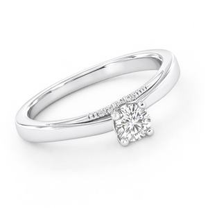 925 Sterling Silver Moissanite Engagement <b>Ring</b> Brilliant Round Shape Diamond Prong <b>Set</b> <b>Wedding</b> Band <b>for</b> <b>Women</b> - Product Image 3