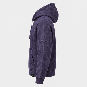 Sudadera con Capucha de Algodón Lavado para Hombre Active Squad, Color Sólido, Casual, con Bolsillo Frontal, Corte Regular 2026 - Product Image 4