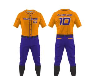 Uniforme de béisbol de primera calidad, último estilo, precio asequible, uniforme de béisbol de gran venta con logotipo/colores personalizados - Product Image 2